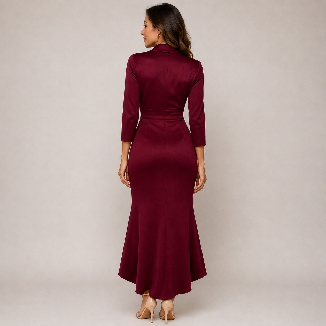 Robe élégante manches longues
