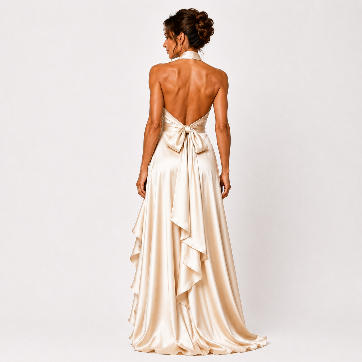 Robe longue portefeuille femme