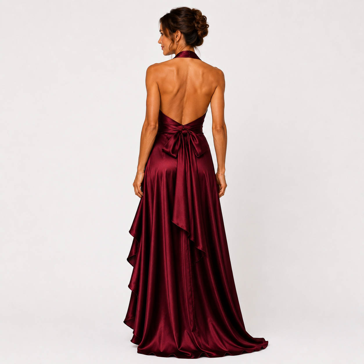 Robe longue portefeuille femme