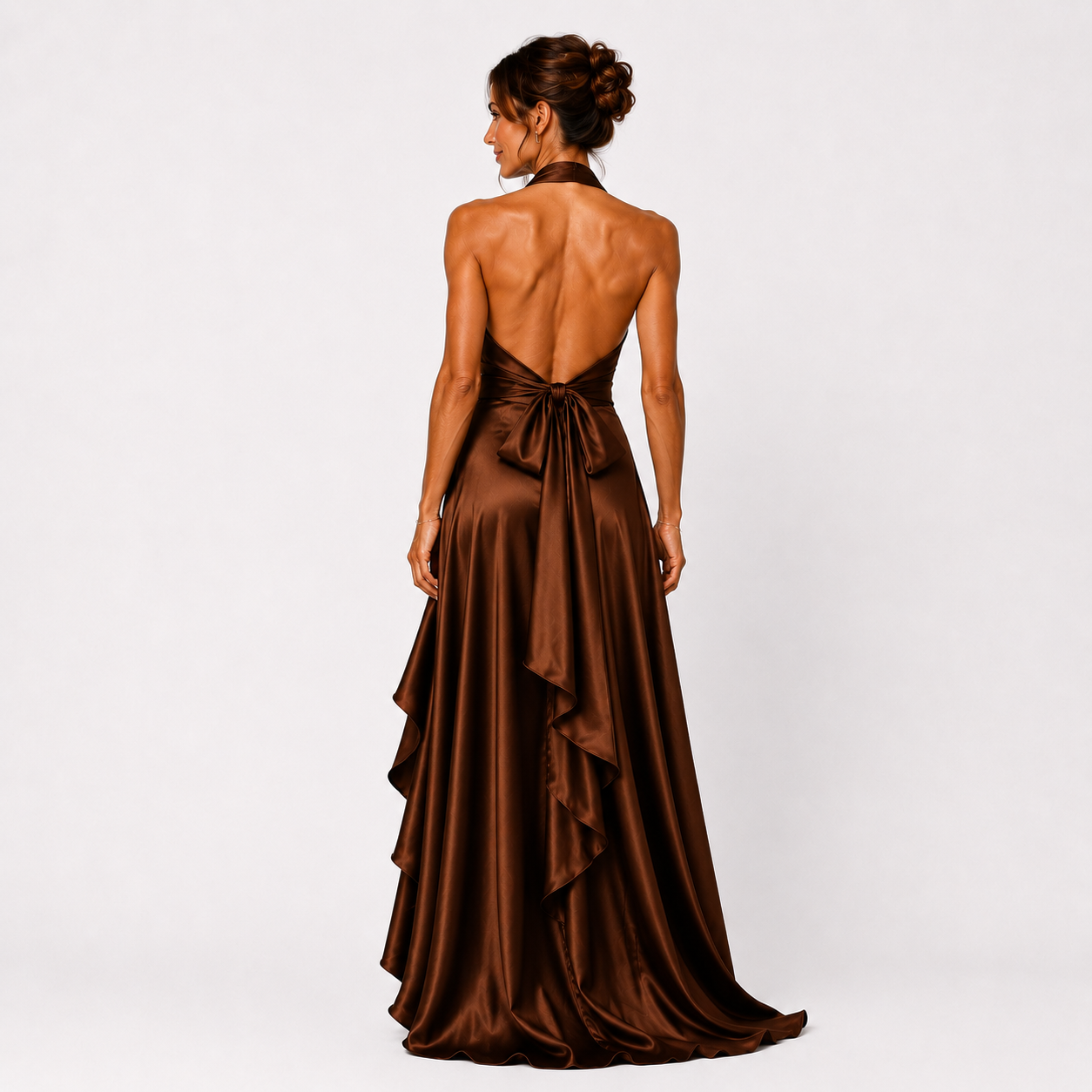 Robe longue portefeuille femme