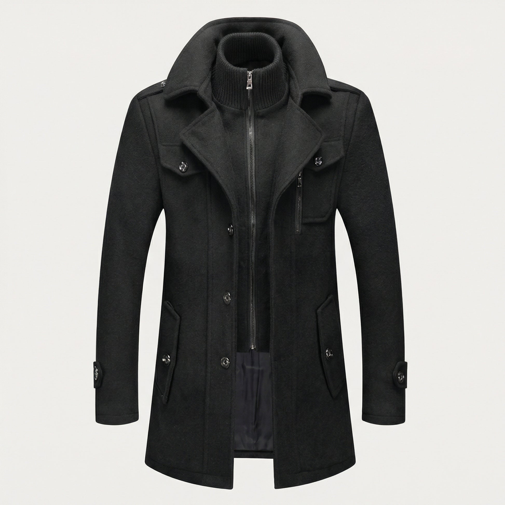Manteau classique à double couche