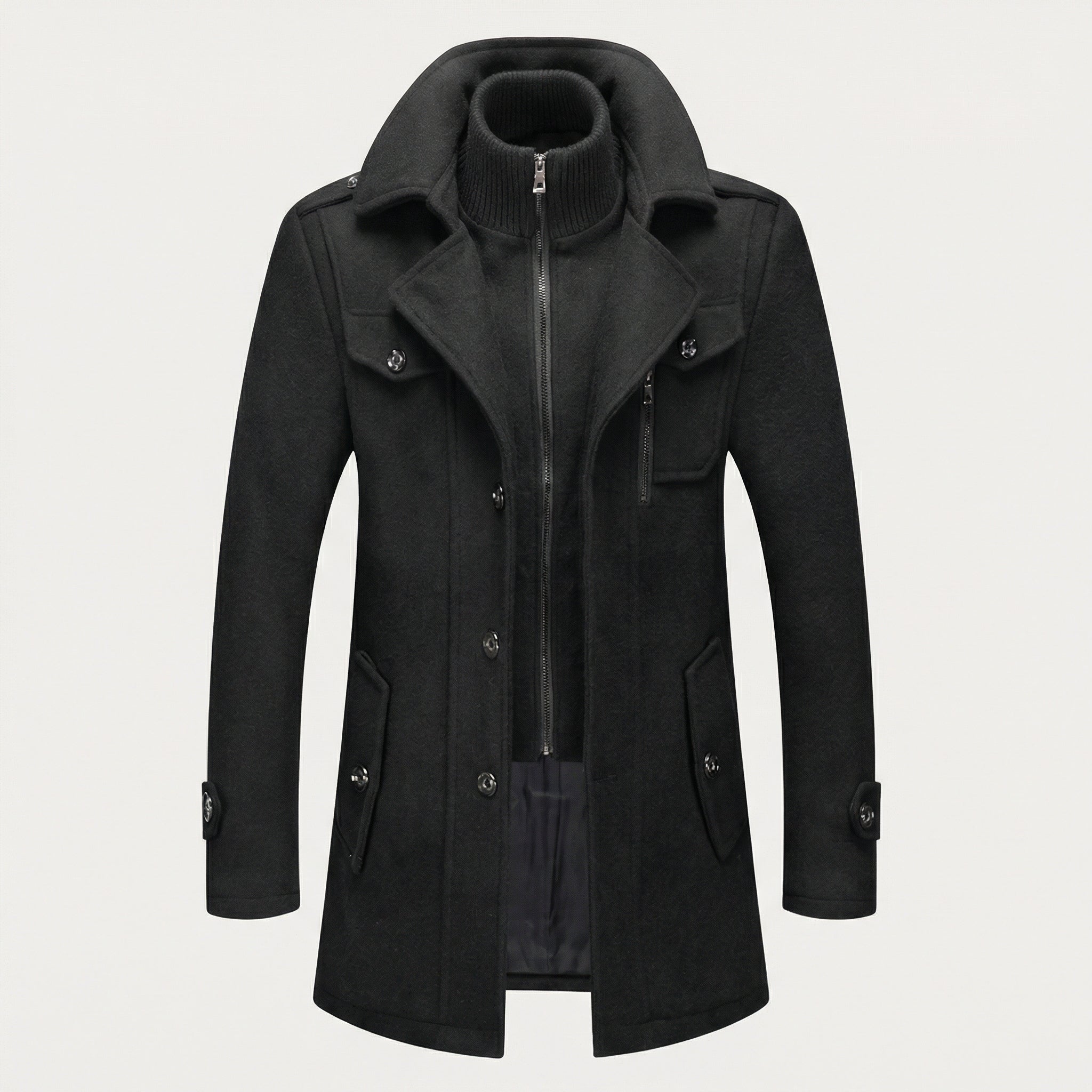 Manteau classique à double couche