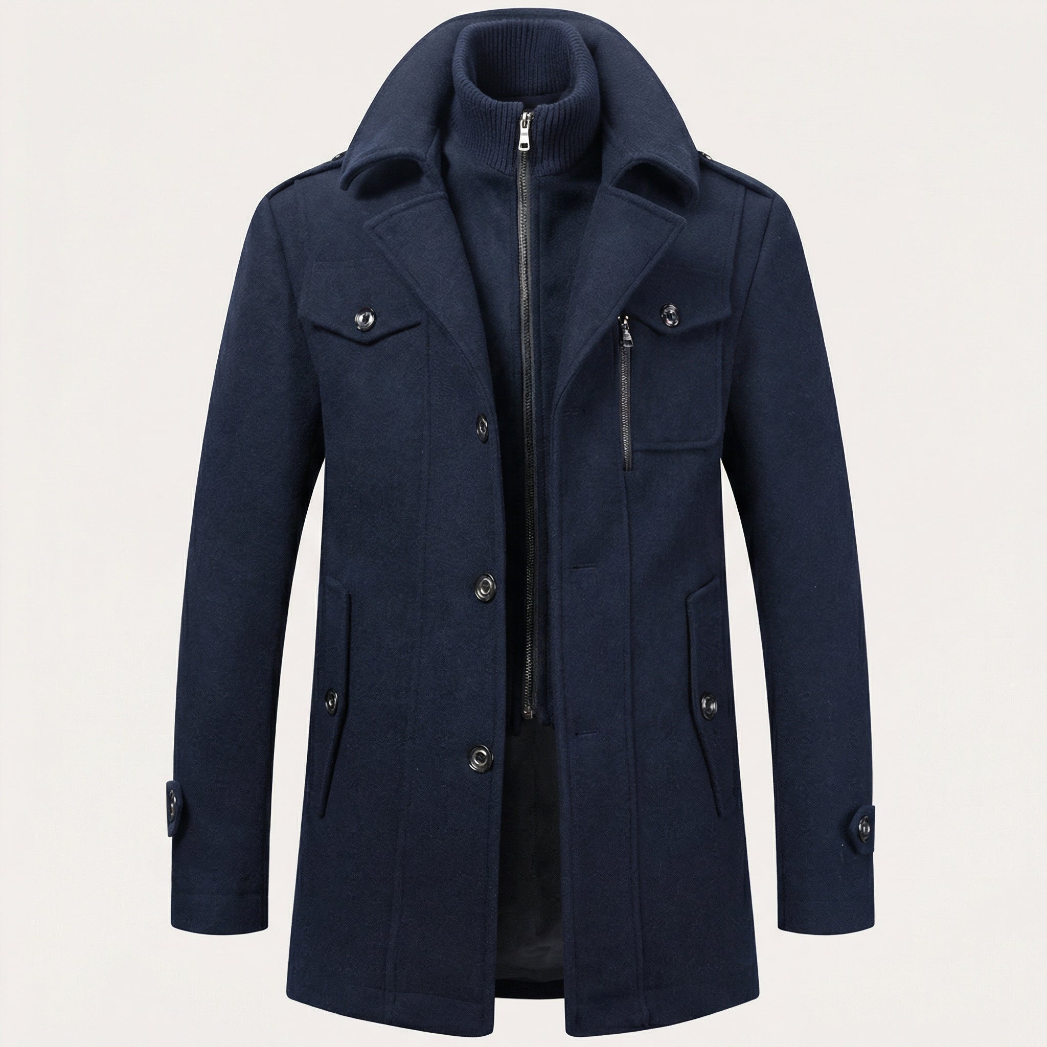 Manteau classique à double couche