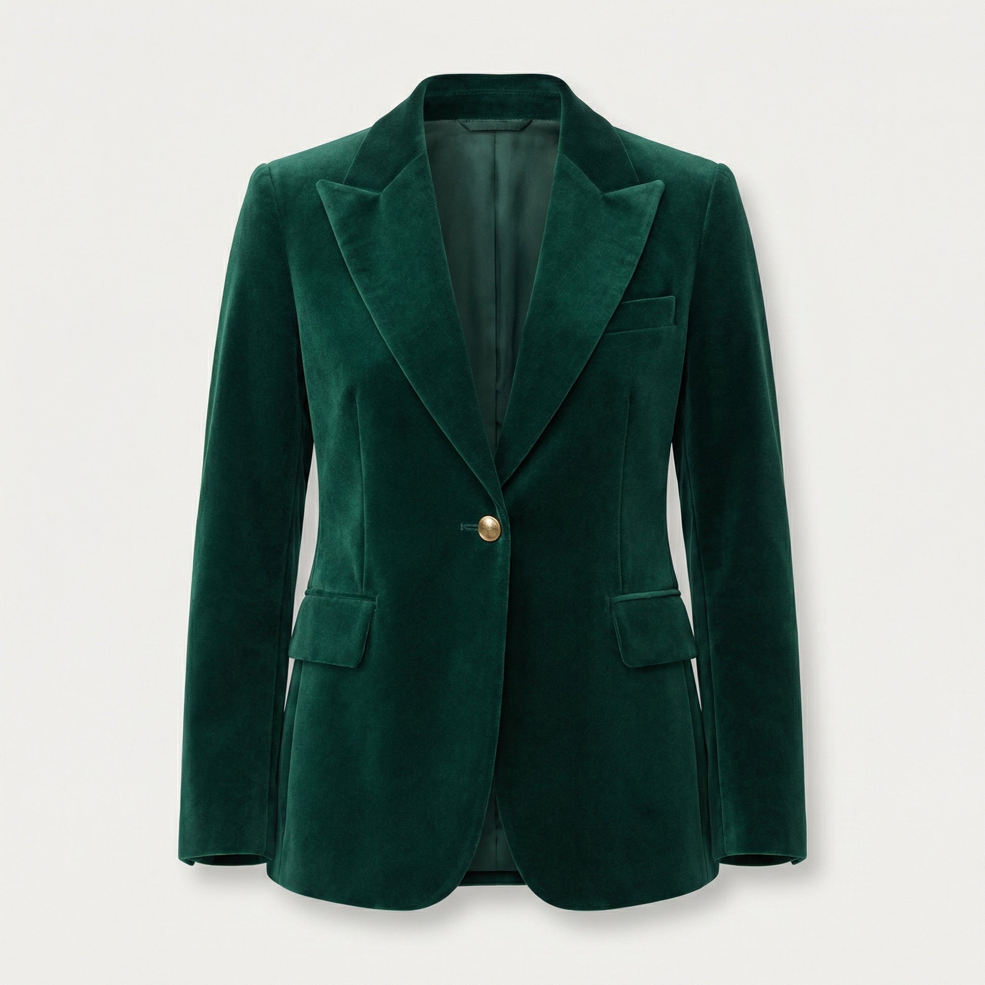 Blazer classique en velours ajusté
