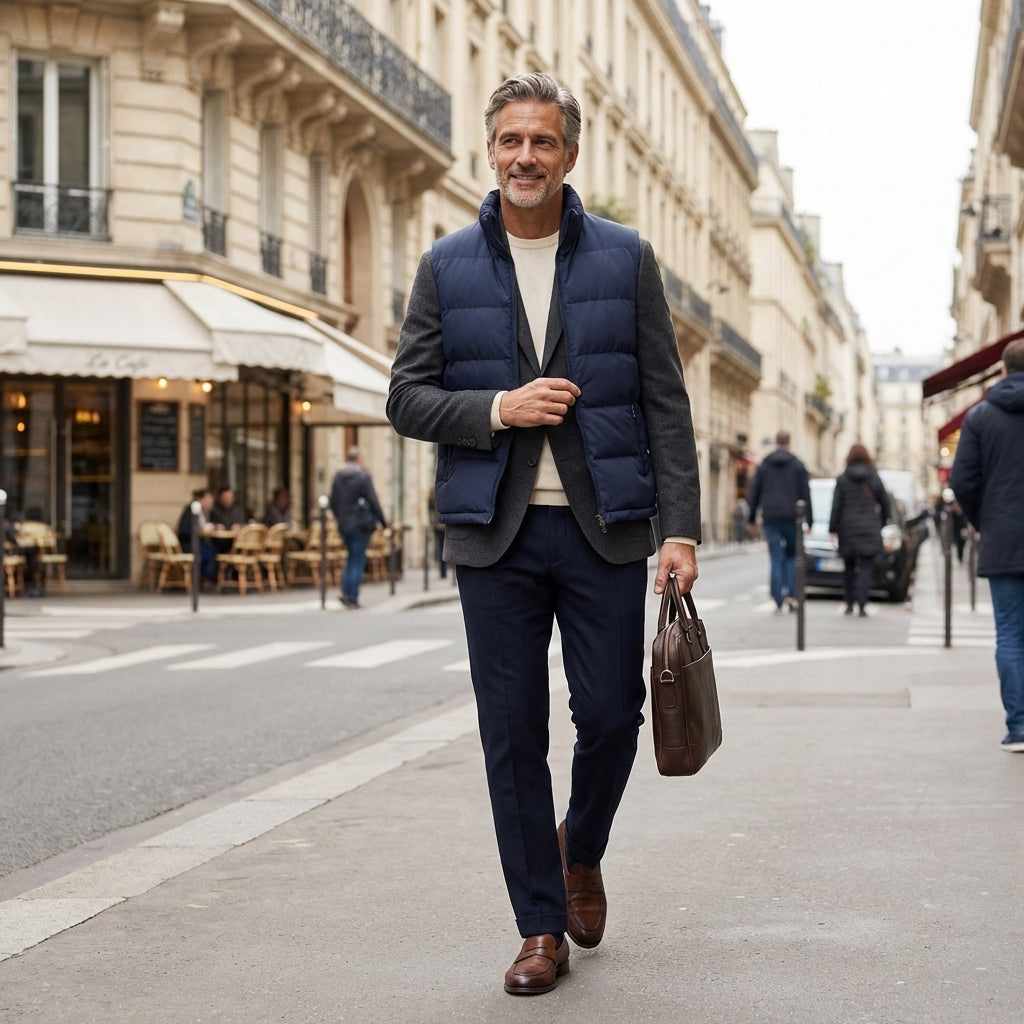 Gilet matelassé homme zippé