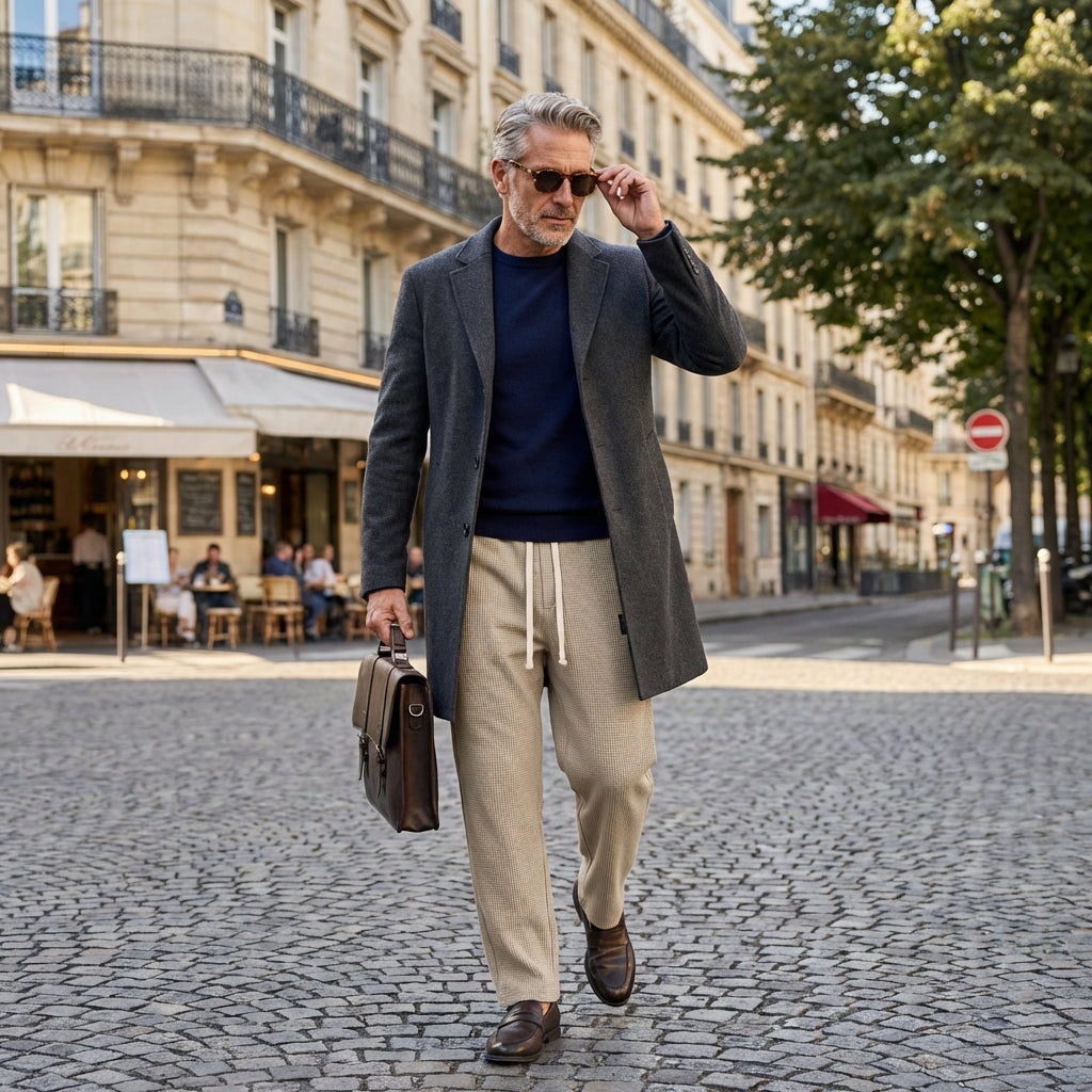 Pantalon maille détente homme
