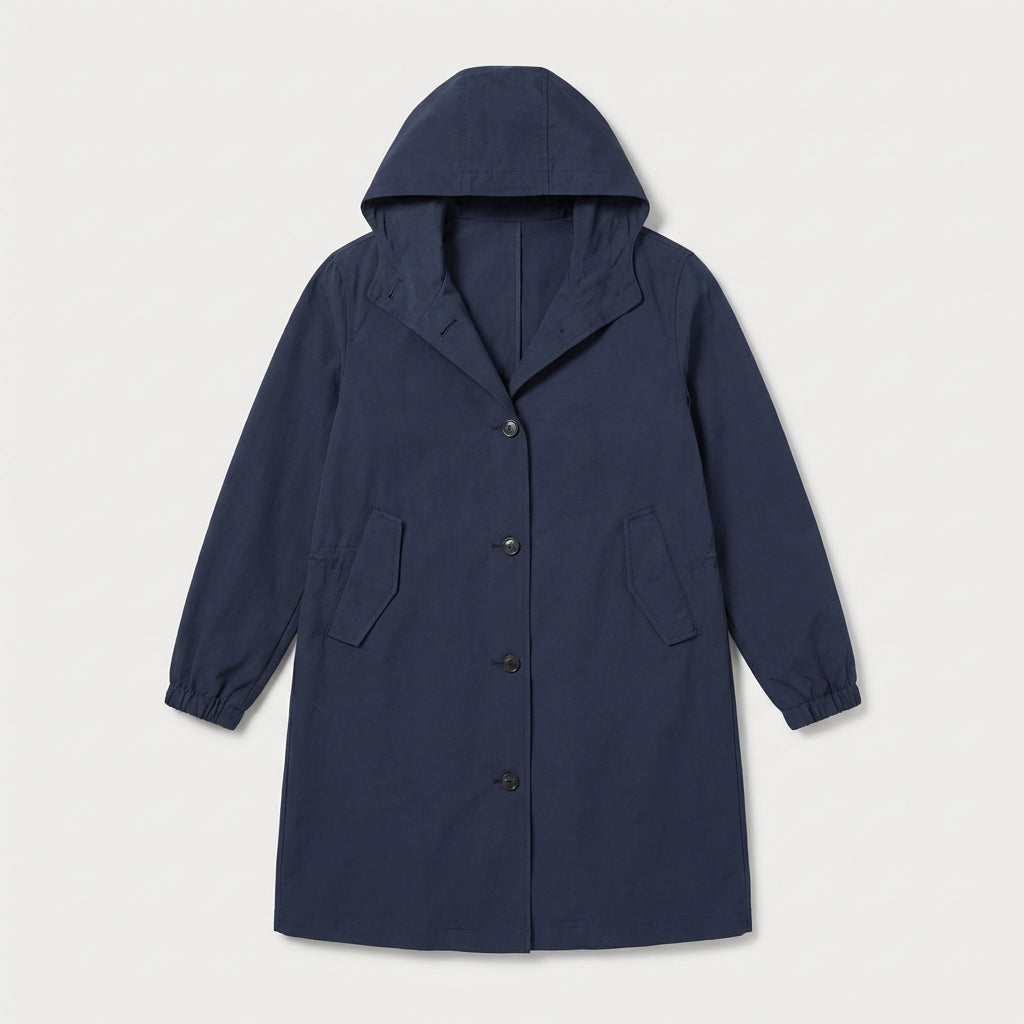 Manteau de pluie urbain à capuche femme