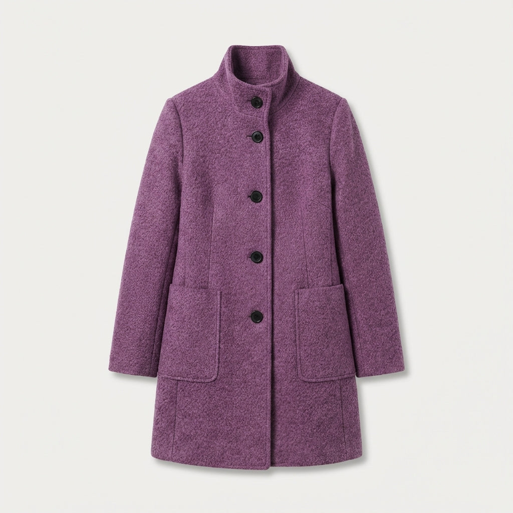 Manteau femme en mélange de laine