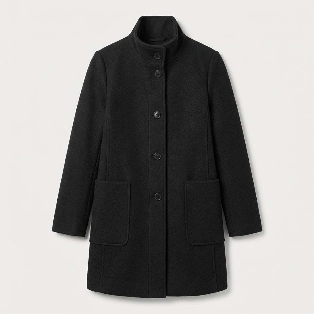 Manteau femme en mélange de laine