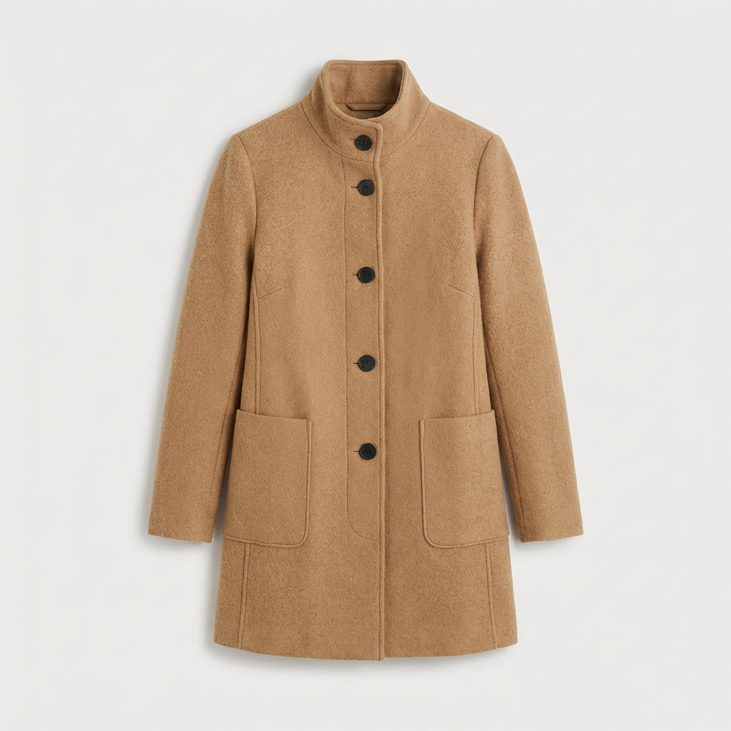 Manteau femme en mélange de laine