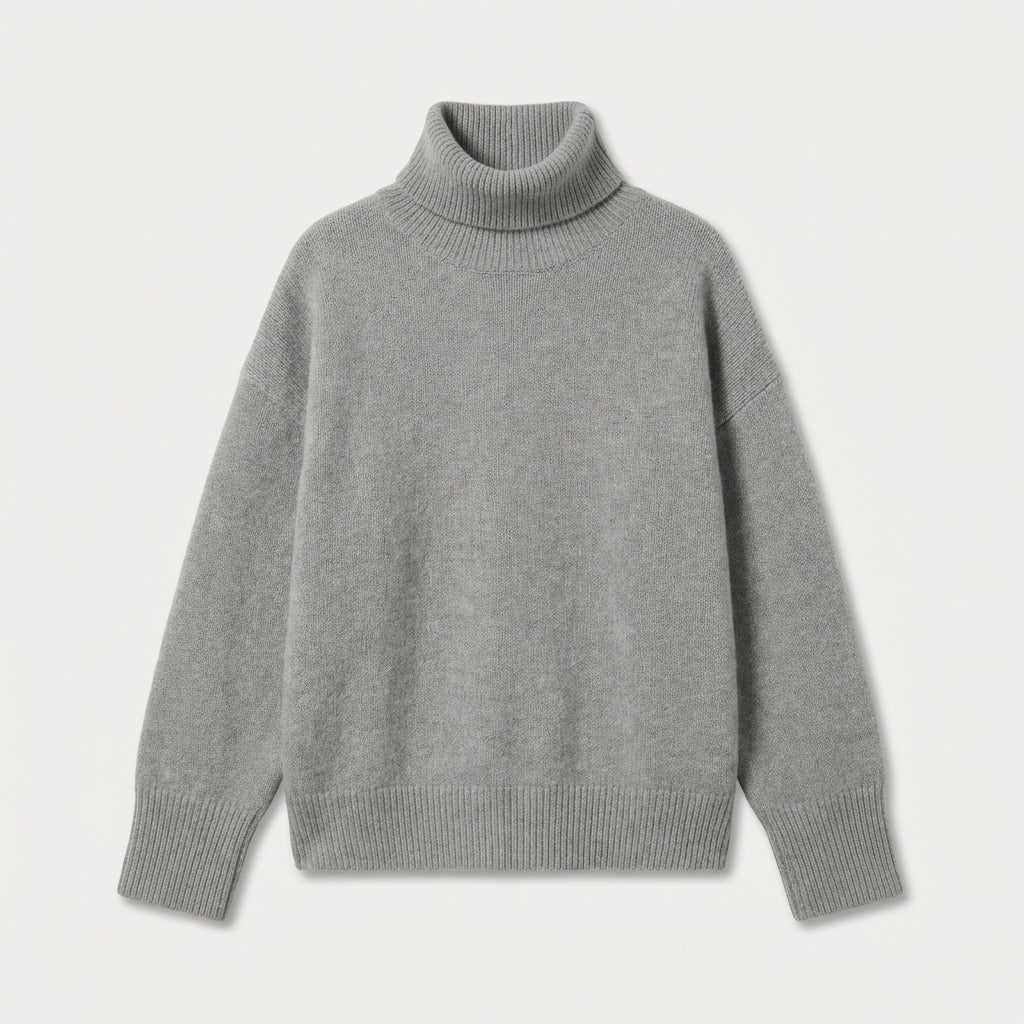 Pull col roulé en cachemire femme