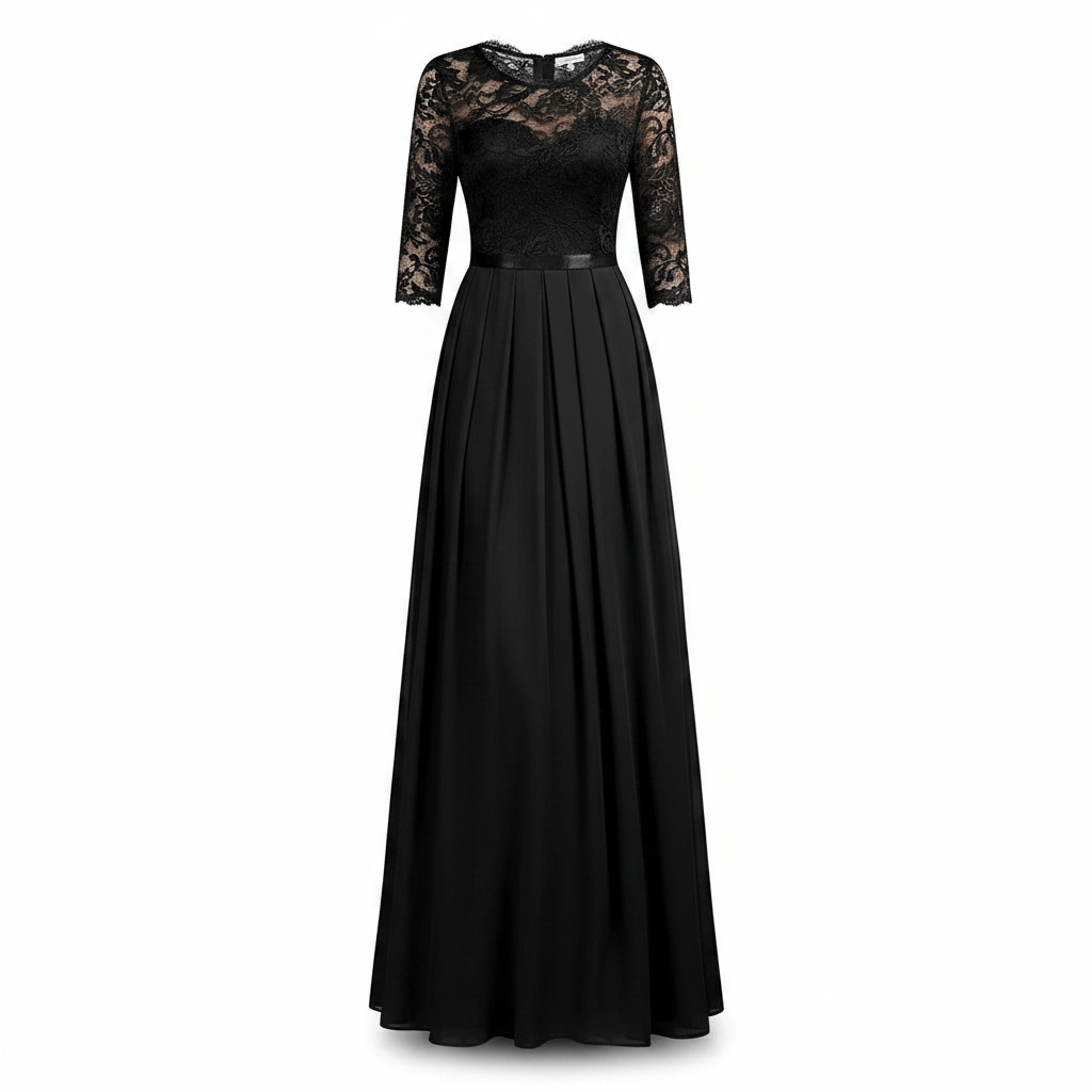 Robe élégante taille marquée femme
