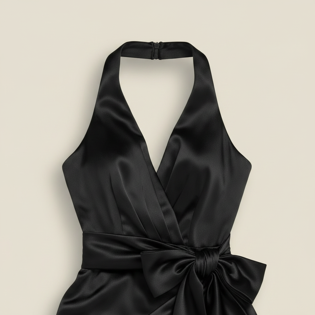Robe longue portefeuille femme